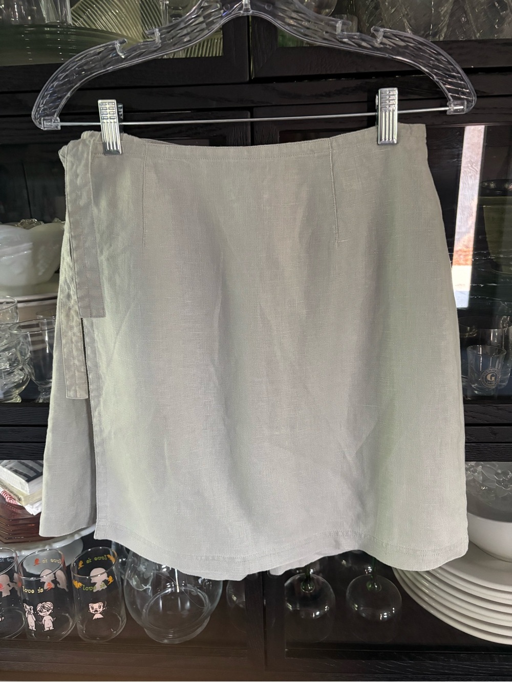 J. Jill 100% Linen Wrap Skirt/Shorts EUC